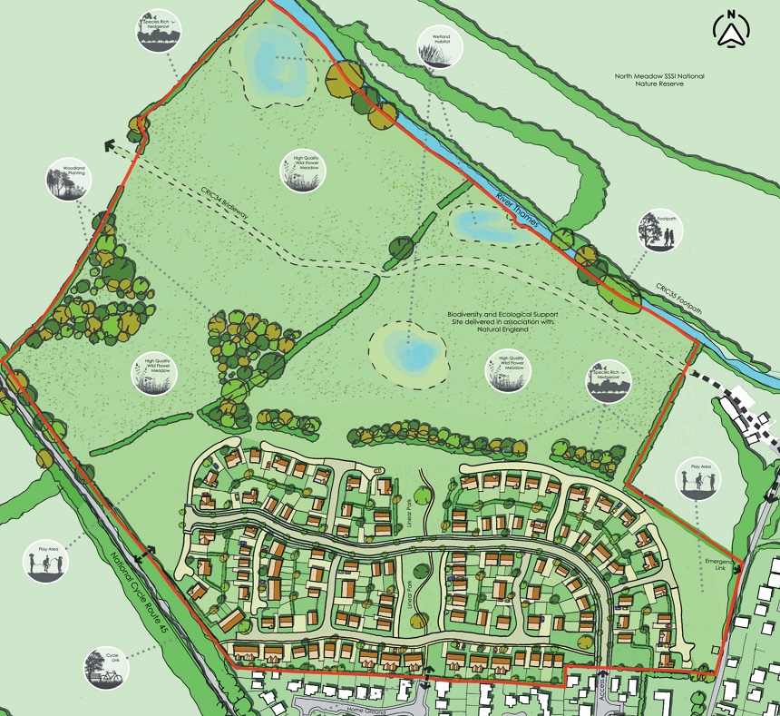 Proposed new homes at Cricklade