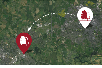 OFFICE MOVE TO BARNWOOD In Spring 2015 our team of 60 across nine departments outgrew our Grade II Listed Cheltenham HQ and moved to open plan offices on the outskirts of Gloucester.