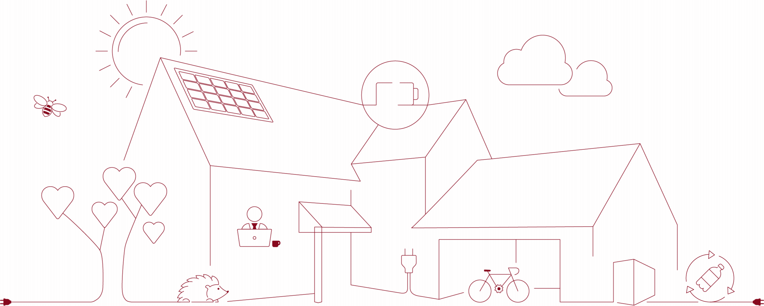 Our homes are full of climate considerate measures designed to live in harmony with the environment