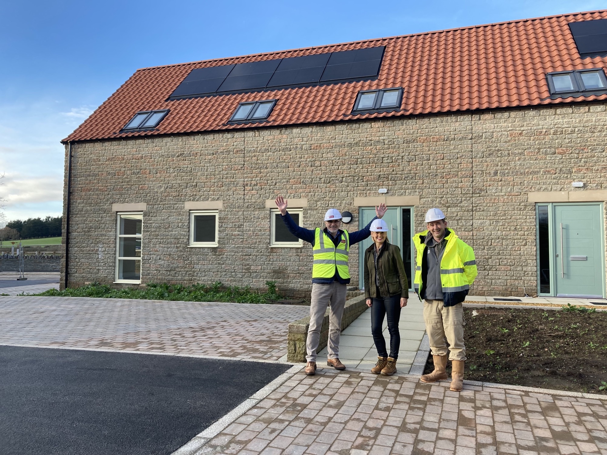 New workspaces as light commercial units handover at Ryves Vale in Tickenham