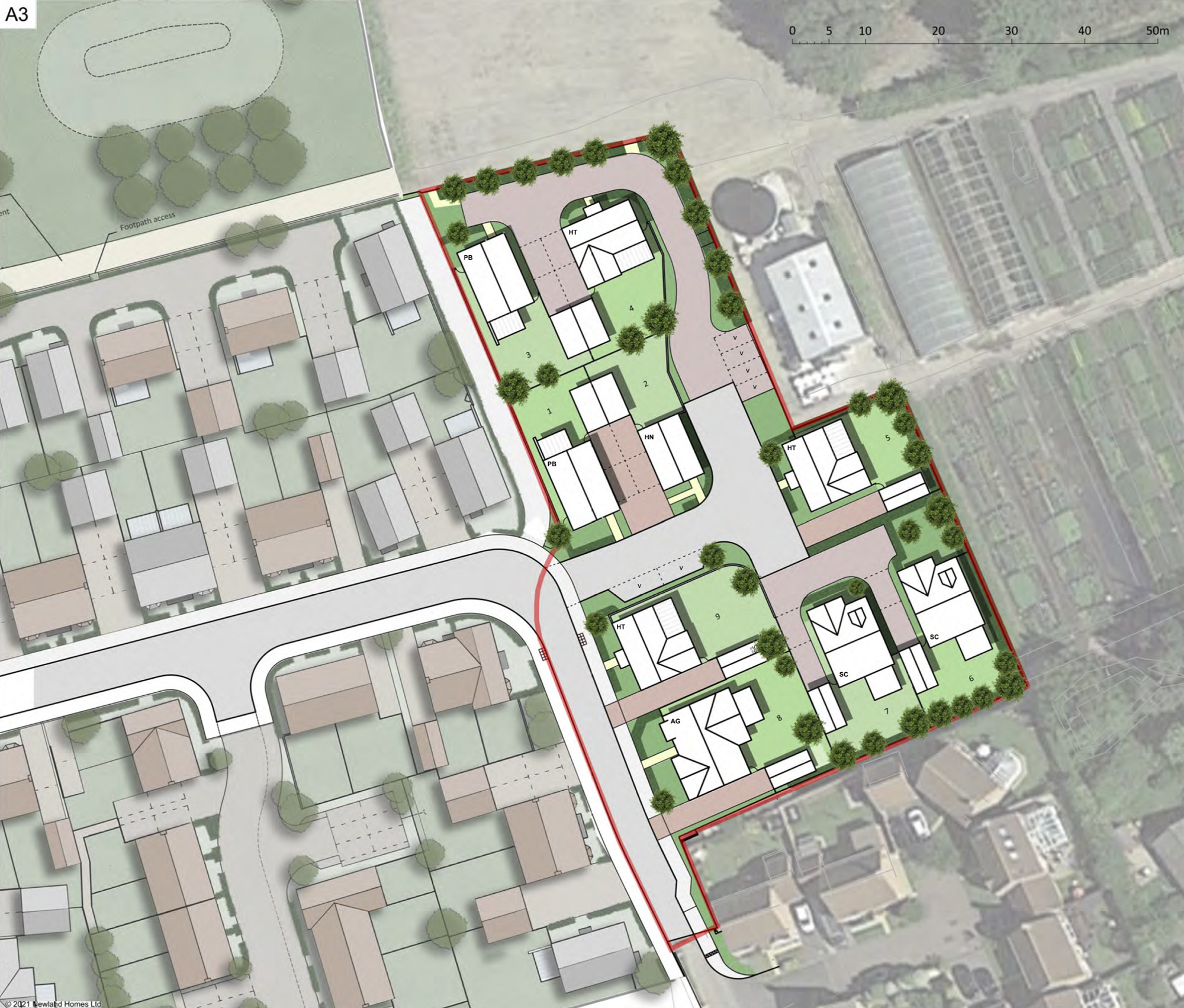 New homes in Chapmanslade - proposed new homes at Barters Farm