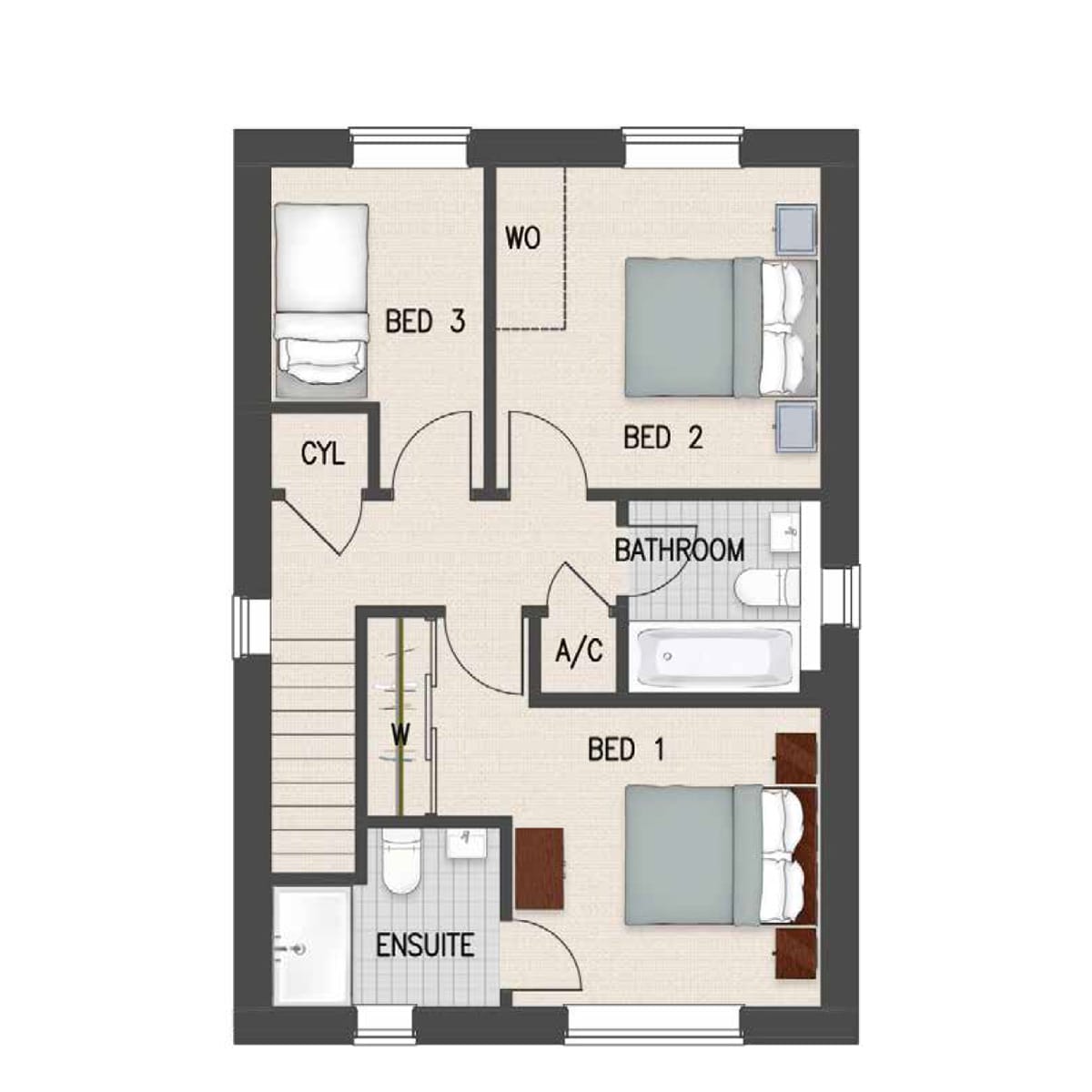 The Hinton - First Floor - Floorplan