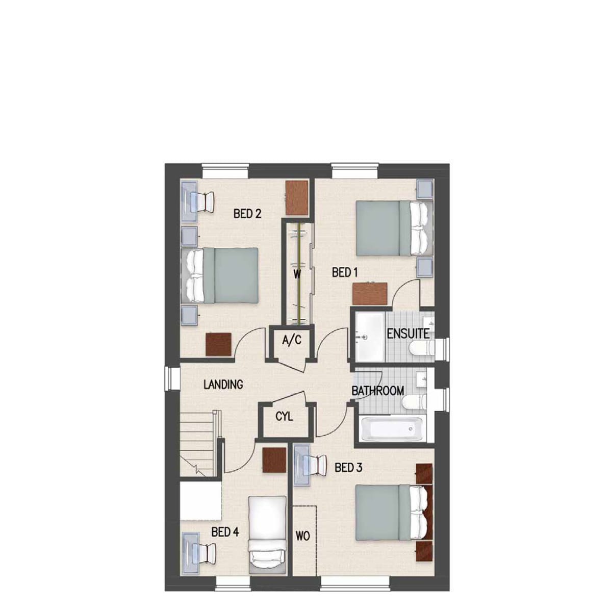 The Prestbury - First Floor - Floorplan