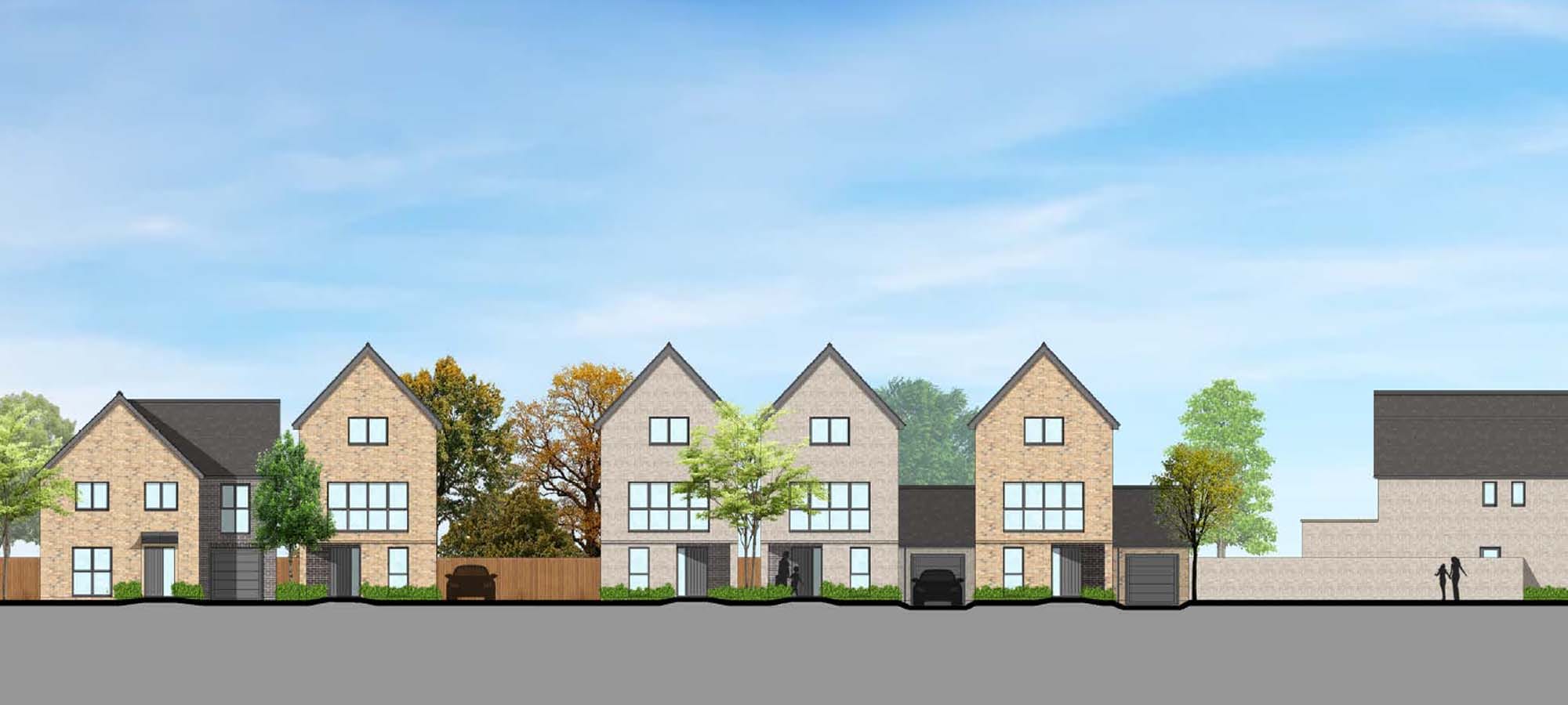 Proposed homes at Pittville School