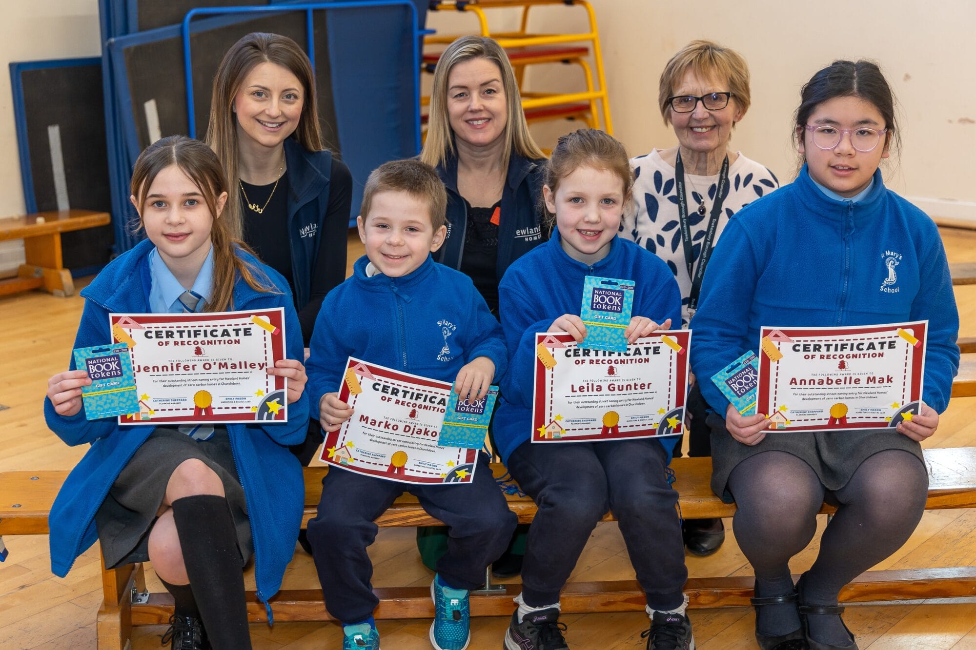 SCHOOLCHILDREN SHORTLISTED FOR STREET NAMING HONOUR