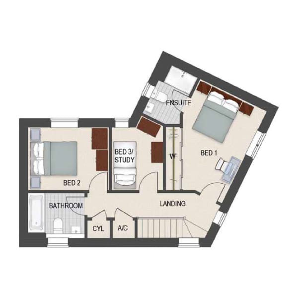 Custom Build Twyning at Leasow Reach First Floor Option 1