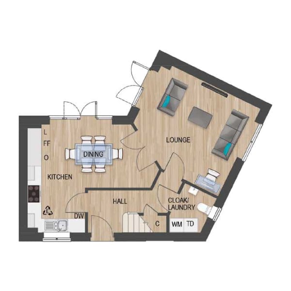 Custom Build Twyning at Leasow Reach Ground Floor Option 2
