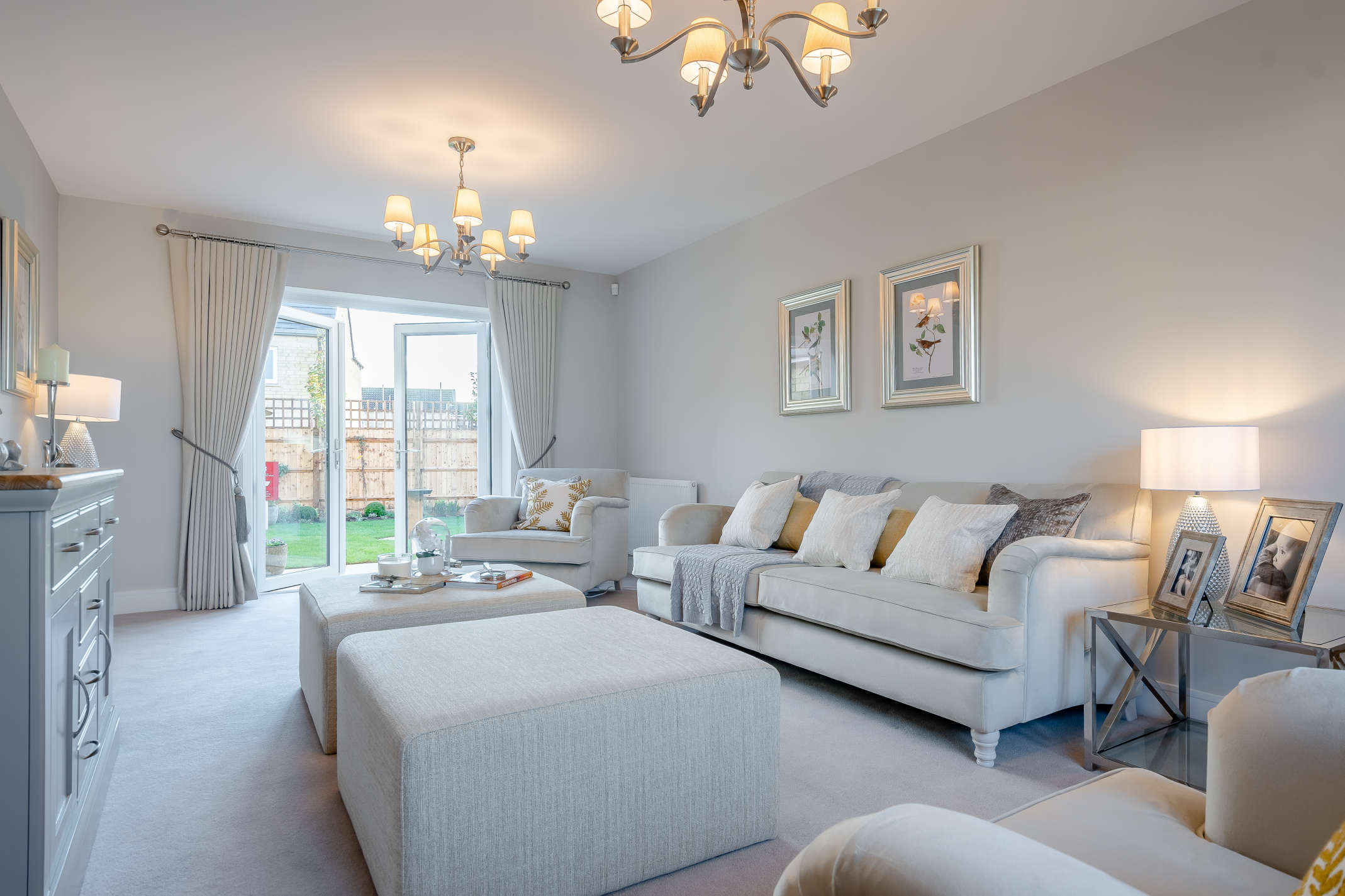 Example of Sherston lounge at from sister development by Newland Homes