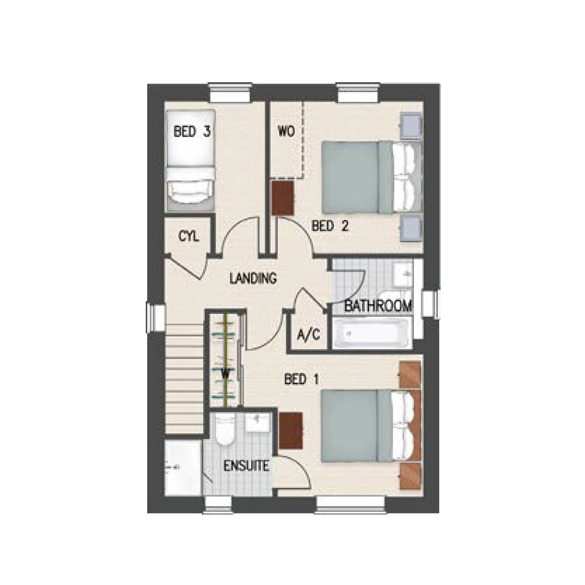 Lambrok Mead Floorplan The Hinton First Floor