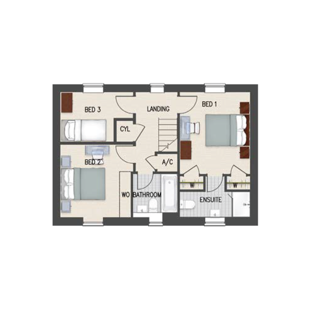 Lambrok Mead Floorplan The Honeybourne First Floor - 1