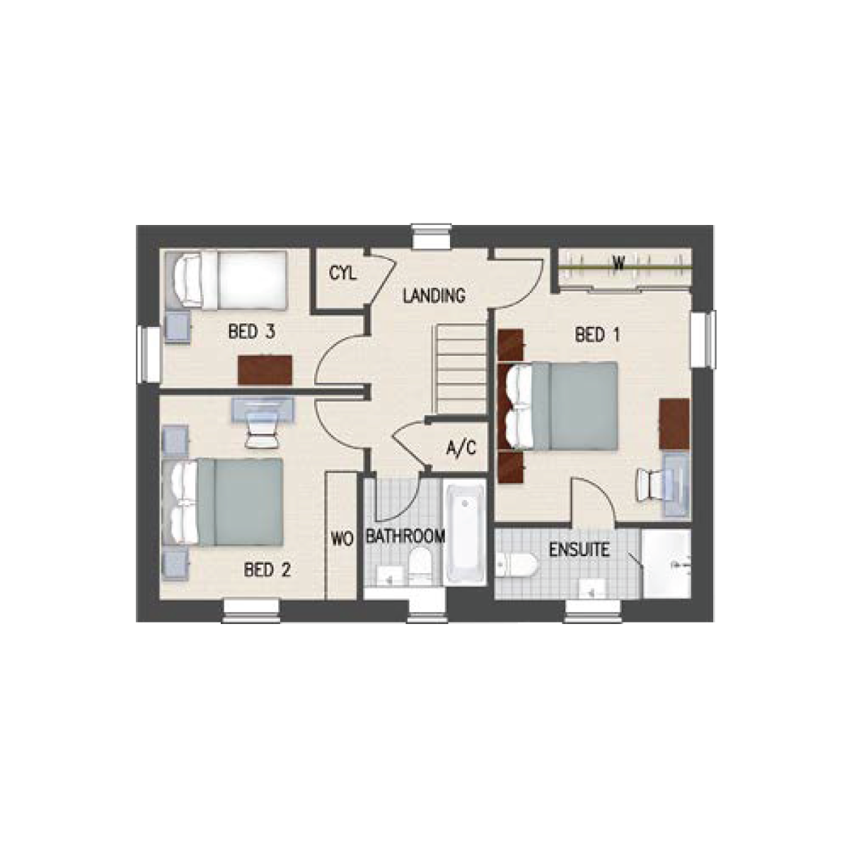 Lambrok Mead Floorplan The Honeybourne First Floor - 2