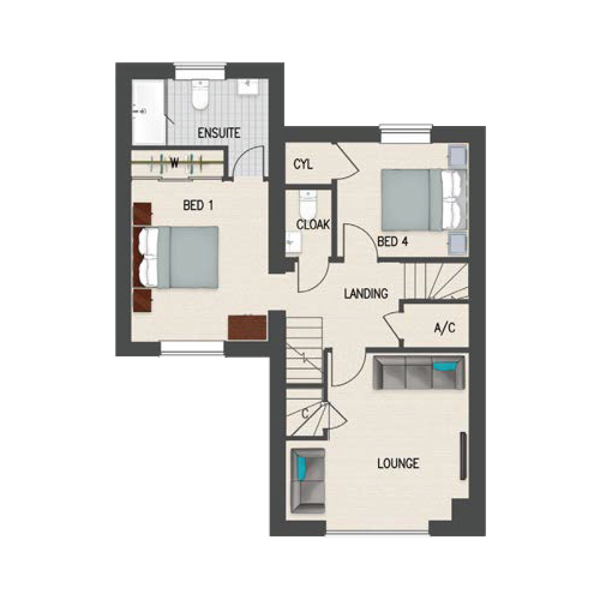 Lambrok Mead Floorplan The Southwick First Floor