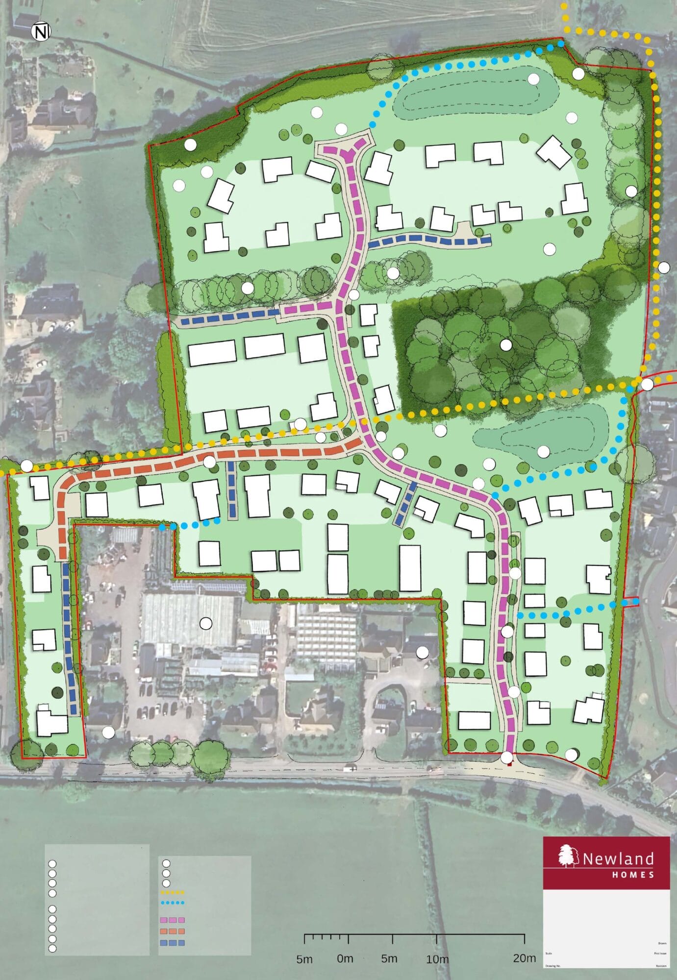 Concept plan for homes at Mickleton