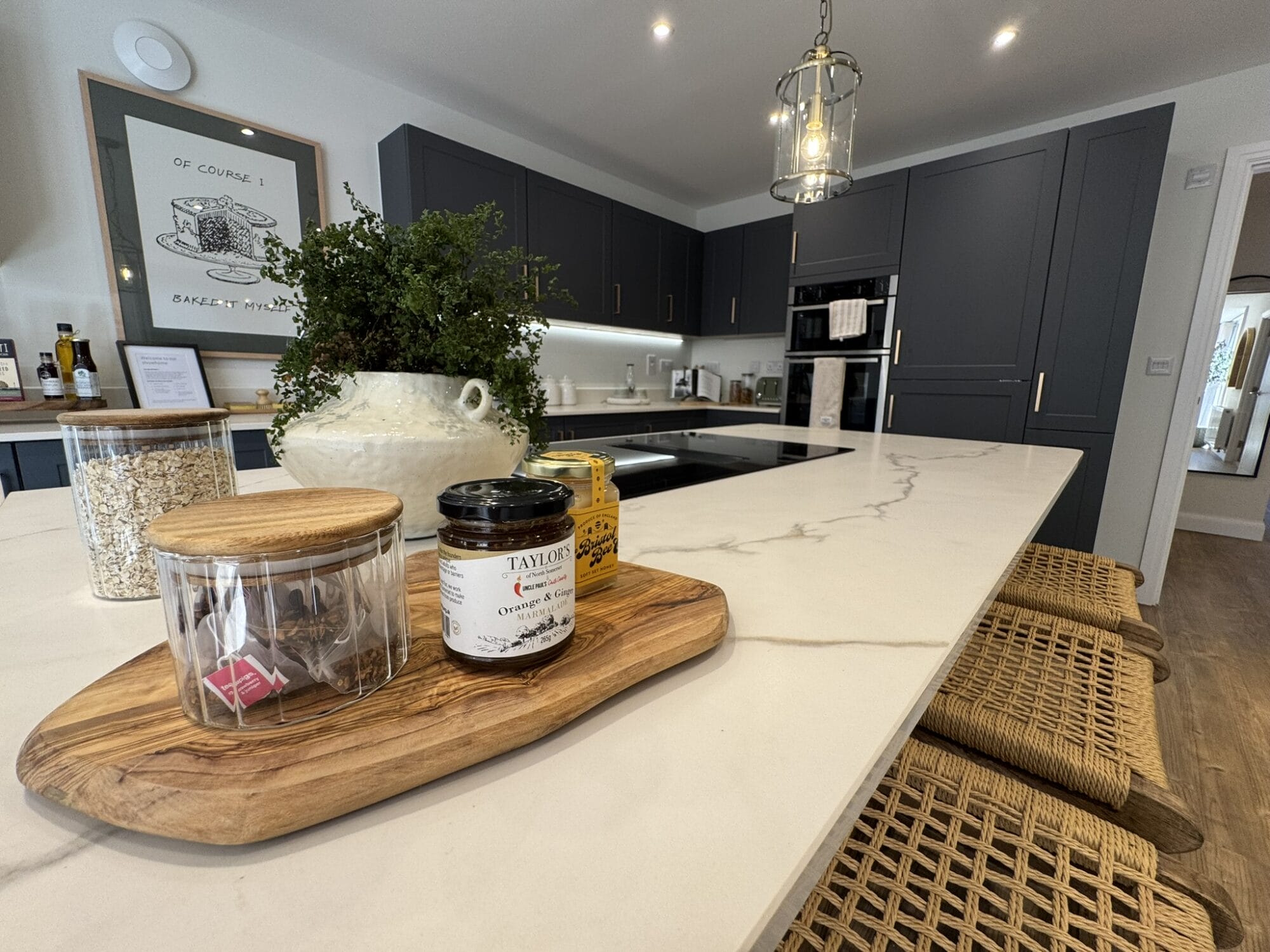 Kitchen at Day's Rise, Banwell, The Stancombe zero carbon showhome - by Newland Homes