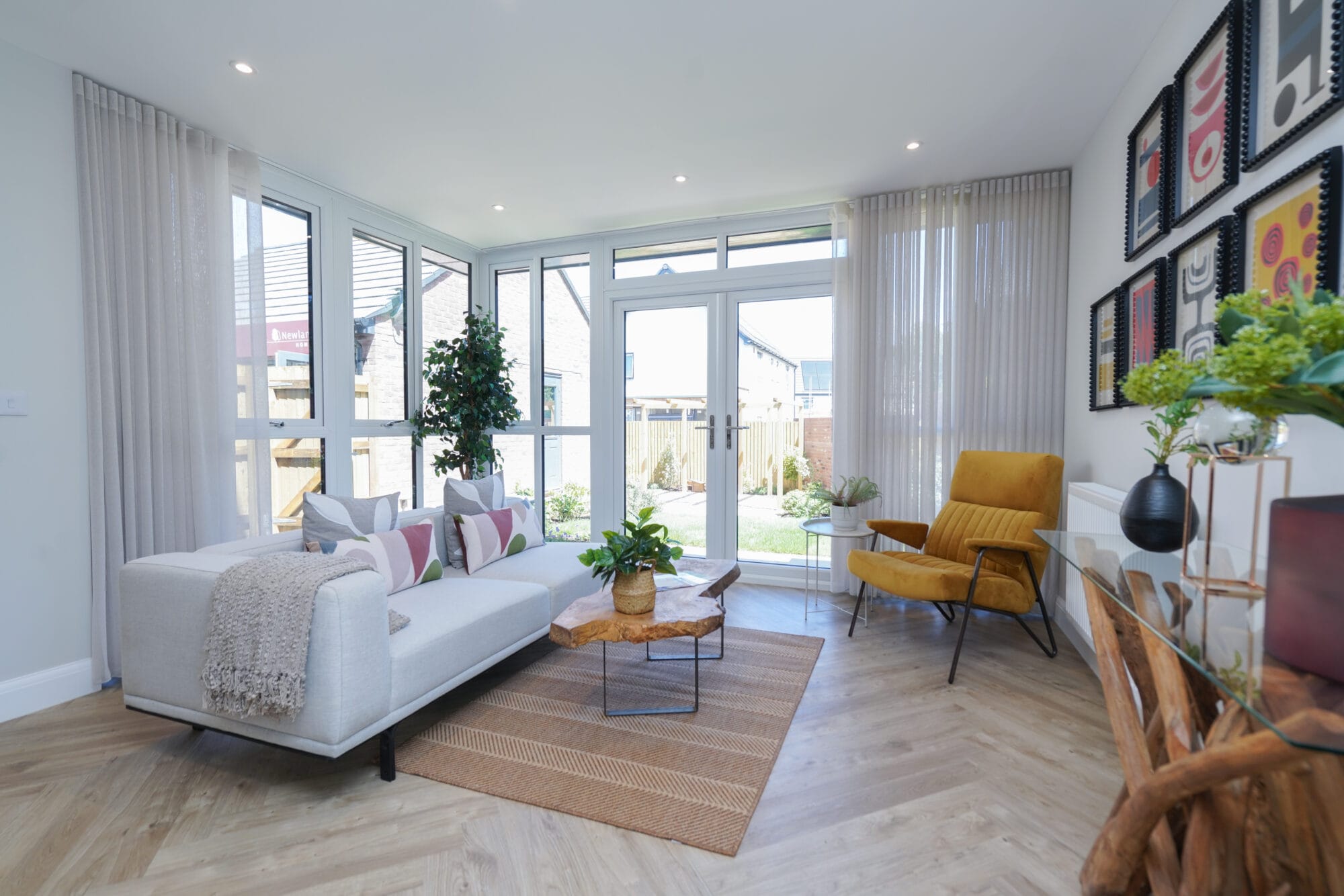 Sun lounge of The Prestbury - Zero carbon homes at Lambrok Mead, Trowbridge by Newland Homes