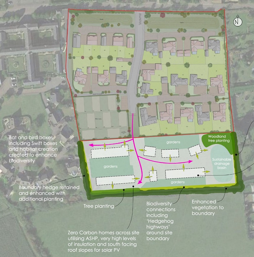 Additional zero carbon homes proposed at St Georges Road Semington