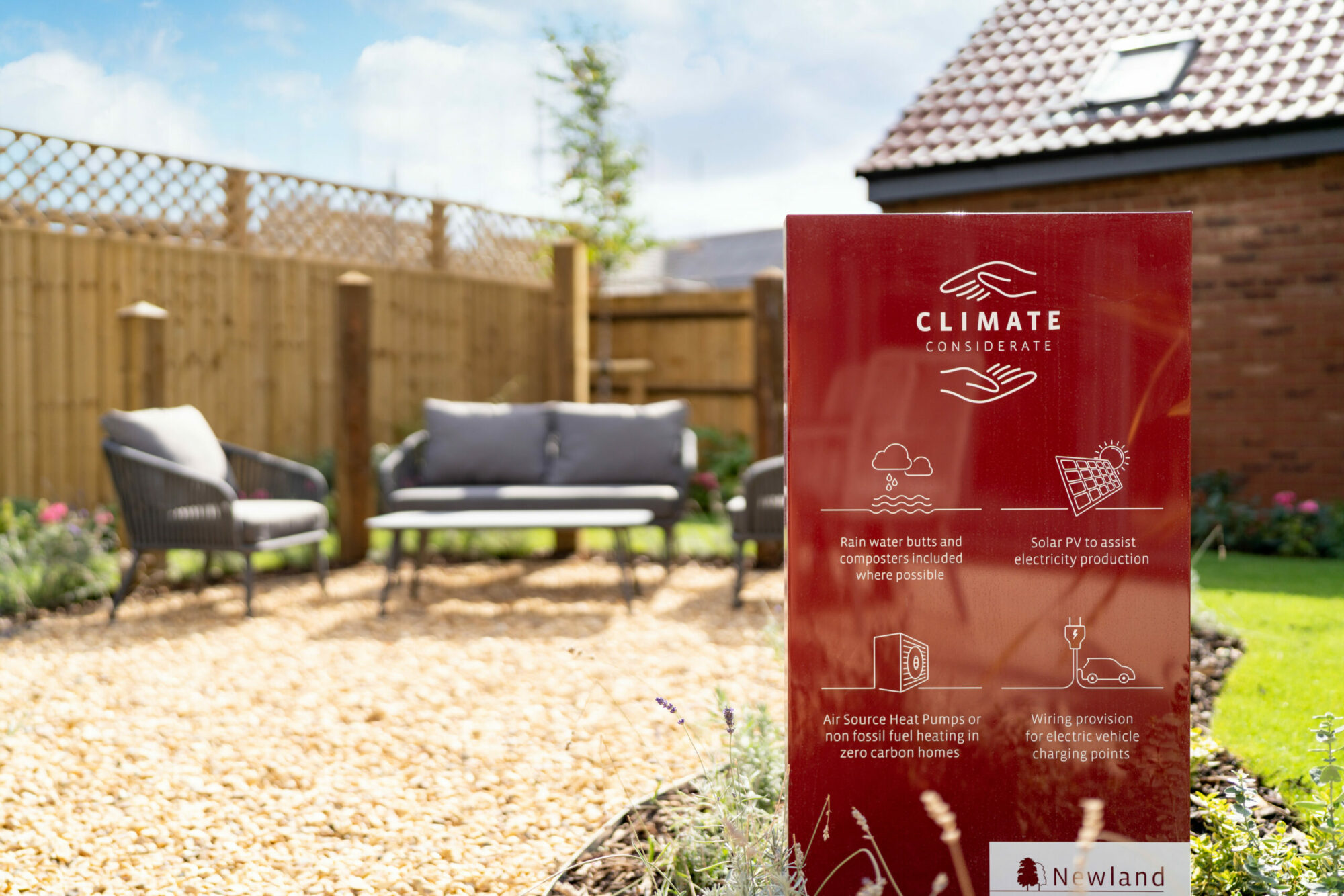 Our homes are full of climate considerate measures designed to live in harmony with the environment